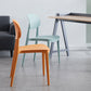 Contemporary Stackable Chairs Open Back Kitchen Armless Chairs with Plastic Legs Clearhalo 'Dining Chairs' 'Dining Tables & Seating' 'dining_chair' 'furn' 'furn_dining_chair' 'Furniture' 'furniture_dining_chair' 'Kitchen & Dining Furniture' 4781663