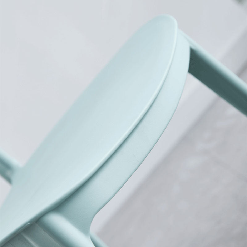 Contemporary Stackable Chairs Open Back Kitchen Armless Chairs with Plastic Legs Clearhalo 'Dining Chairs' 'Dining Tables & Seating' 'dining_chair' 'furn' 'furn_dining_chair' 'Furniture' 'furniture_dining_chair' 'Kitchen & Dining Furniture' 4781669