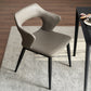 Contemporary Dining Chair Kitchen Open Back Arm Side Chair with Metal Legs Grey 1 Piece Clearhalo 'Dining Chairs' 'Dining Tables & Seating' 'dining_chair' 'furn' 'furn_dining_chair' 'Furniture' 'furniture_dining_chair' 'Kitchen & Dining Furniture' 4781707