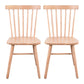 Scandinavian Wood Armless Kitchen Dining Chairs Windsor Back Chair Wood 2 Piece Set Clearhalo 'Dining Chairs' 'Dining Tables & Seating' 'dining_chair' 'furn' 'furn_dining_chair' 'Furniture' 'furniture_dining_chair' 'Kitchen & Dining Furniture' 4781739