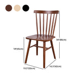 Scandinavian Wood Armless Kitchen Dining Chairs Windsor Back Chair Clearhalo 'Dining Chairs' 'Dining Tables & Seating' 'dining_chair' 'furn' 'furn_dining_chair' 'Furniture' 'furniture_dining_chair' 'Kitchen & Dining Furniture' 4781750