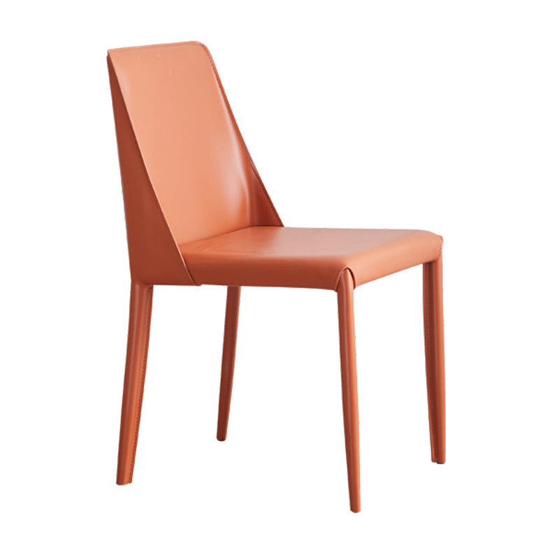 Contemporary Style Dining Chairs Armless Side Chair with Metal Legs Clearhalo 'Dining Chairs' 'Dining Tables & Seating' 'dining_chair' 'furn' 'furn_dining_chair' 'Furniture' 'furniture_dining_chair' 'Kitchen & Dining Furniture' 4781760
