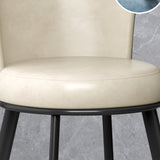 Metal Scandinavian Kitchen Dining Side Chair Solid Back Dining Chair Clearhalo 'Dining Chairs' 'Dining Tables & Seating' 'dining_chair' 'furn' 'furn_dining_chair' 'Furniture' 'furniture_dining_chair' 'Kitchen & Dining Furniture' 4781783