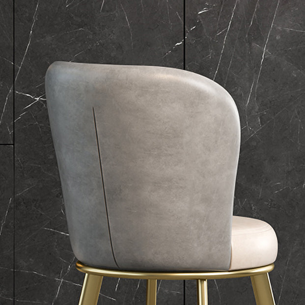 Metal Scandinavian Kitchen Dining Side Chair Solid Back Dining Chair Clearhalo 'Dining Chairs' 'Dining Tables & Seating' 'dining_chair' 'furn' 'furn_dining_chair' 'Furniture' 'furniture_dining_chair' 'Kitchen & Dining Furniture' 4781784