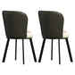 Metal Scandinavian Kitchen Dining Side Chair Solid Back Dining Chair Green 2 Piece Set Black Clearhalo 'Dining Chairs' 'Dining Tables & Seating' 'dining_chair' 'furn' 'furn_dining_chair' 'Furniture' 'furniture_dining_chair' 'Kitchen & Dining Furniture' 4781785