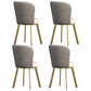 Metal Scandinavian Kitchen Dining Side Chair Solid Back Dining Chair Grey 4 Piece Set Brass Gold Clearhalo 'Dining Chairs' 'Dining Tables & Seating' 'dining_chair' 'furn' 'furn_dining_chair' 'Furniture' 'furniture_dining_chair' 'Kitchen & Dining Furniture' 4781796