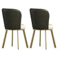 Metal Scandinavian Kitchen Dining Side Chair Solid Back Dining Chair Green 2 Piece Set Brass Gold Clearhalo 'Dining Chairs' 'Dining Tables & Seating' 'dining_chair' 'furn' 'furn_dining_chair' 'Furniture' 'furniture_dining_chair' 'Kitchen & Dining Furniture' 4781801