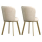 Metal Scandinavian Kitchen Dining Side Chair Solid Back Dining Chair Off-White 2 Piece Set Brass Gold Clearhalo 'Dining Chairs' 'Dining Tables & Seating' 'dining_chair' 'furn' 'furn_dining_chair' 'Furniture' 'furniture_dining_chair' 'Kitchen & Dining Furniture' 4781807