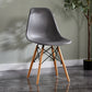 Contemporary Style Dining Chairs Armless Side Chair with Wooden Legs Grey 1 Piece Clearhalo 'Dining Chairs' 'Dining Tables & Seating' 'dining_chair' 'Furniture' 'furniture_dining_chair' 'Kitchen & Dining Furniture' 4781831