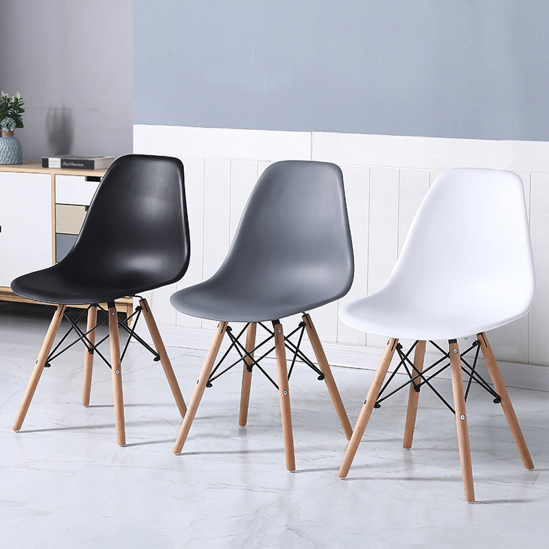 Contemporary Style Dining Chair Armless Side Chair with Wooden Legs Clearhalo 'Dining Chairs' 'Dining Tables & Seating' 'dining_chair' 'Furniture' 'furniture_dining_chair' 'Kitchen & Dining Furniture' 4781868