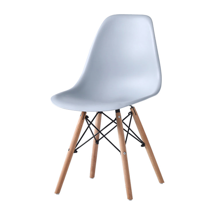 Contemporary Style Dining Chair Armless Side Chair with Wooden Legs Clearhalo 'Dining Chairs' 'Dining Tables & Seating' 'dining_chair' 'Furniture' 'furniture_dining_chair' 'Kitchen & Dining Furniture' 4781873