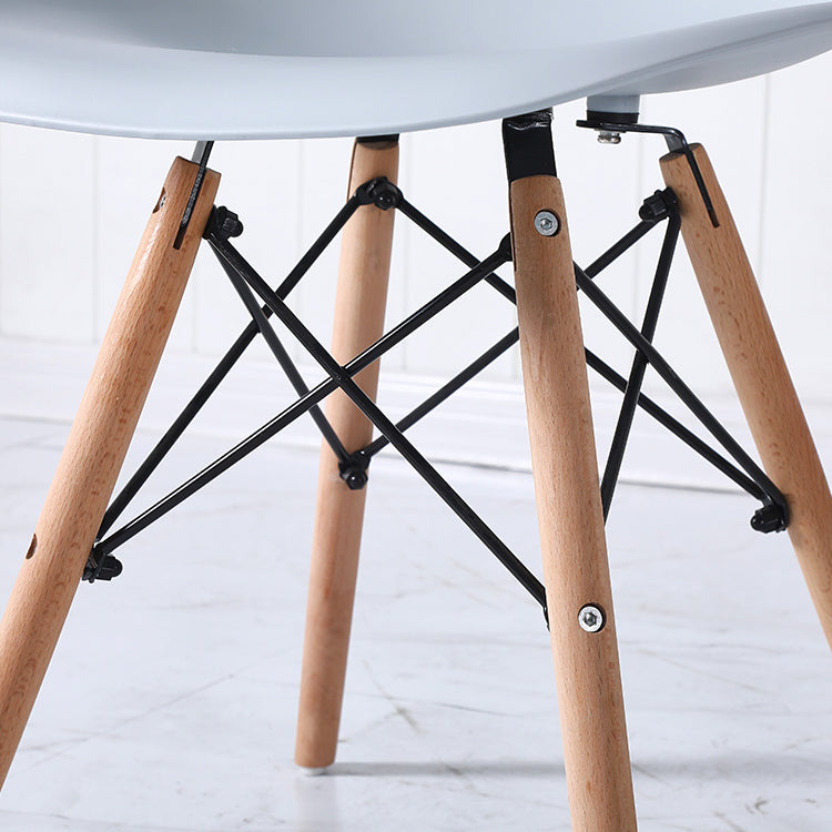 Contemporary Style Dining Chair Armless Side Chair with Wooden Legs Clearhalo 'Dining Chairs' 'Dining Tables & Seating' 'dining_chair' 'Furniture' 'furniture_dining_chair' 'Kitchen & Dining Furniture' 4781880