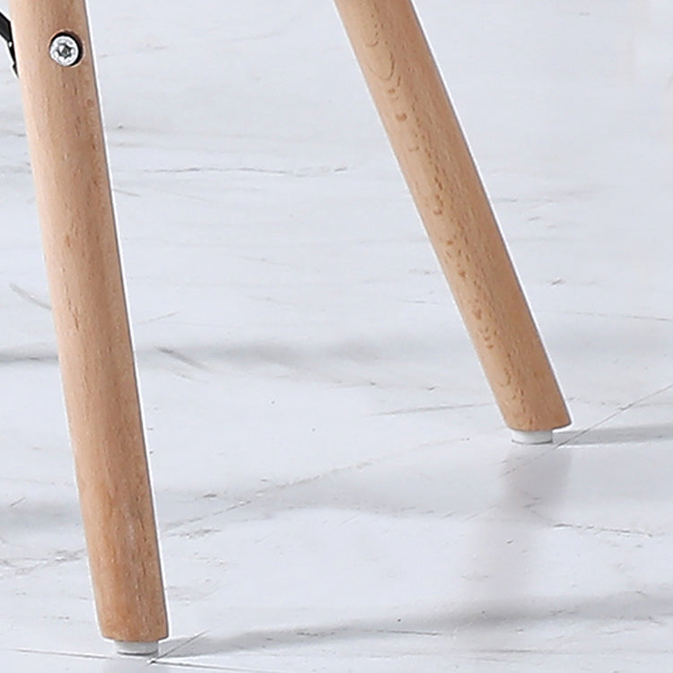 Contemporary Style Dining Chair Armless Side Chair with Wooden Legs Clearhalo 'Dining Chairs' 'Dining Tables & Seating' 'dining_chair' 'Furniture' 'furniture_dining_chair' 'Kitchen & Dining Furniture' 4781882