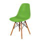 Contemporary Style Dining Chair Armless Side Chair with Wooden Legs Green 1 Piece Clearhalo 'Dining Chairs' 'Dining Tables & Seating' 'dining_chair' 'Furniture' 'furniture_dining_chair' 'Kitchen & Dining Furniture' 4781902