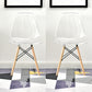 Scandinavian Plastic Dining Room Side Chair Solid Back Chair with Wood Legs White Set of 2 Clearhalo 'Dining Chairs' 'Dining Tables & Seating' 'dining_chair' 'Furniture' 'furniture_dining_chair' 'Kitchen & Dining Furniture' 4781914