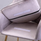 Nordic Glam Style Dining Chair Arm Side Chair with Metal Legs Clearhalo 'Dining Chairs' 'Dining Tables & Seating' 'dining_chair' 'Furniture' 'furniture_dining_chair' 'Kitchen & Dining Furniture' 4781940
