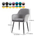 Nordic Glam Style Dining Chair Arm Side Chair with Metal Legs Clearhalo 'Dining Chairs' 'Dining Tables & Seating' 'dining_chair' 'Furniture' 'furniture_dining_chair' 'Kitchen & Dining Furniture' 4781956