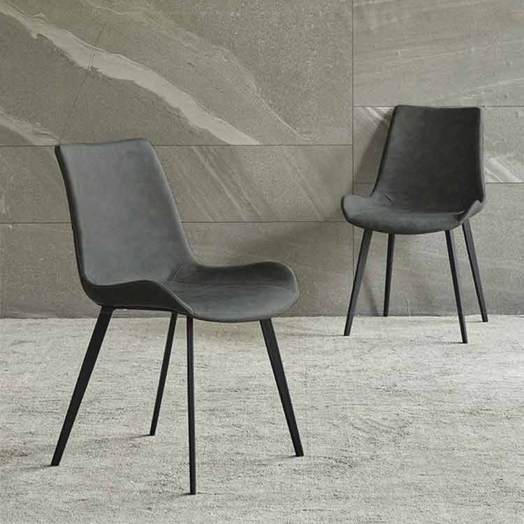 Metal Contemporary Indoor-Outdoor Side Chair Solid Back Chair Clearhalo 'Dining Chairs' 'Dining Tables & Seating' 'dining_chair' 'furn' 'furn_dining_chair' 'Furniture' 'furniture_dining_chair' 'Kitchen & Dining Furniture' 4781962