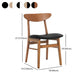 Contemporary Style Dining Chairs Armless Side Chairs with Wooden Legs Clearhalo 'Dining Chairs' 'Dining Tables & Seating' 'dining_chair' 'furn' 'furn_dining_chair' 'Furniture' 'furniture_dining_chair' 'Kitchen & Dining Furniture' 4781996