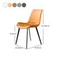 Minimalist Faux Leather Side Chair for Home Solid Back Chair Clearhalo 'Dining Chairs' 'Dining Tables & Seating' 'dining_chair' 'furn' 'furn_dining_chair' 'Furniture' 'furniture_dining_chair' 'Kitchen & Dining Furniture' 4782053