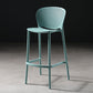 Modern Bar-stool Plastic Counter Bar Stool for Kitchen Bar with Plastic Legs Blue 1 Piece Clearhalo 'Bar Furniture' 'Bar Stools' 'bar_stools' 'furn' 'furn_bar_stools' 'Furniture' 'furniture_bar_stools' 'Kitchen & Dining Furniture' 4782067