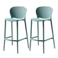 Modern Bar-stool Plastic Counter Bar Stool for Kitchen Bar with Plastic Legs Blue 2 Piece Set Clearhalo 'Bar Furniture' 'Bar Stools' 'bar_stools' 'furn' 'furn_bar_stools' 'Furniture' 'furniture_bar_stools' 'Kitchen & Dining Furniture' 4782069