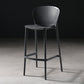Modern Bar-stool Plastic Counter Bar Stool for Kitchen Bar with Plastic Legs Black-Gray 1 Piece Clearhalo 'Bar Furniture' 'Bar Stools' 'bar_stools' 'furn' 'furn_bar_stools' 'Furniture' 'furniture_bar_stools' 'Kitchen & Dining Furniture' 4782072
