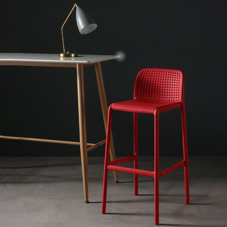 Modern Bar-stool Plastic Counter Bar Stool for Kitchen Bar with Plastic Legs Clearhalo 'Bar Furniture' 'Bar Stools' 'bar_stools' 'furn' 'furn_bar_stools' 'Furniture' 'furniture_bar_stools' 'Kitchen & Dining Furniture' 4782073