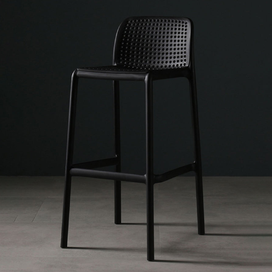 Modern Bar-stool Plastic Counter Bar Stool for Kitchen Bar with Plastic Legs Clearhalo 'Bar Furniture' 'Bar Stools' 'bar_stools' 'furn' 'furn_bar_stools' 'Furniture' 'furniture_bar_stools' 'Kitchen & Dining Furniture' 4782077