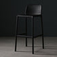 Modern Bar-stool Plastic Counter Bar Stool for Kitchen Bar with Plastic Legs Black 1 Piece Bar Stool(30"H) Clearhalo 'Bar Furniture' 'Bar Stools' 'bar_stools' 'furn' 'furn_bar_stools' 'Furniture' 'furniture_bar_stools' 'Kitchen & Dining Furniture' 4782078