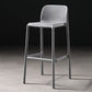 Modern Bar-stool Plastic Counter Bar Stool for Kitchen Bar with Plastic Legs Grey 1 Piece Bar Stool(30"H) Clearhalo 'Bar Furniture' 'Bar Stools' 'bar_stools' 'furn' 'furn_bar_stools' 'Furniture' 'furniture_bar_stools' 'Kitchen & Dining Furniture' 4782081