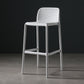Modern Bar-stool Plastic Counter Bar Stool for Kitchen Bar with Plastic Legs White 1 Piece Bar Stool(30"H) Clearhalo 'Bar Furniture' 'Bar Stools' 'bar_stools' 'furn' 'furn_bar_stools' 'Furniture' 'furniture_bar_stools' 'Kitchen & Dining Furniture' 4782084