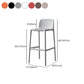 Modern Bar-stool Plastic Counter Bar Stool for Kitchen Bar with Plastic Legs Clearhalo 'Bar Furniture' 'Bar Stools' 'bar_stools' 'furn' 'furn_bar_stools' 'Furniture' 'furniture_bar_stools' 'Kitchen & Dining Furniture' 4782099