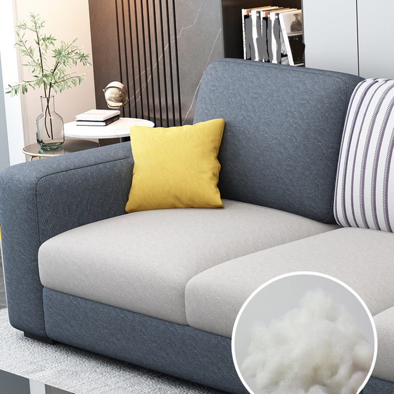 110.24"D x 59.1"W x 37.4"H Pillow Top Arm Sectionals, Modern High Back Sofa with Storage Clearhalo 'furn' 'furn_sectionals' 'Furniture' 'furniture_sectionals' 'kitchen' 'kitchen_sectionals' 'Living Room Furniture' 'Sectionals' 4785189