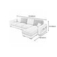 110.24"D x 59.1"W x 37.4"H Pillow Top Arm Sectionals, Modern High Back Sofa with Storage Clearhalo 'furn' 'furn_sectionals' 'Furniture' 'furniture_sectionals' 'kitchen' 'kitchen_sectionals' 'Living Room Furniture' 'Sectionals' 4785200