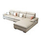 125.98"D x 70.87"W x 35.43"H Pillow Top Arm Sectionals, Modern High Back Sofa with Storage Camel Faux Leather Clearhalo 'furn' 'furn_sectionals' 'Furniture' 'furniture_sectionals' 'kitchen' 'kitchen_sectionals' 'Living Room Furniture' 'Sectionals' 4785242