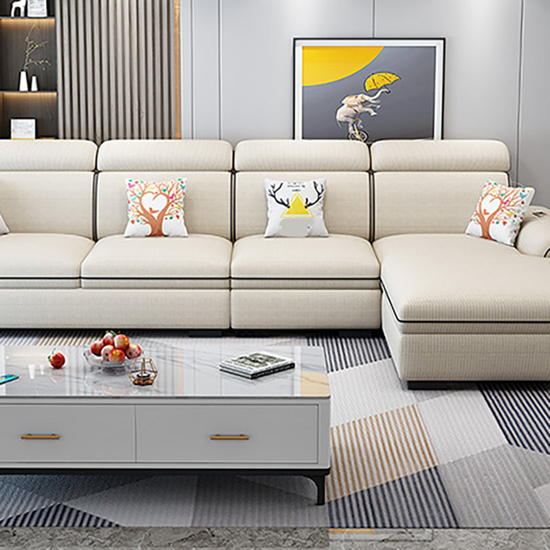 125.98"D x 70.87"W x 35.43"H Pillow Top Arm Sectionals, Modern High Back Sofa with Storage Clearhalo 'furn' 'furn_sectionals' 'Furniture' 'furniture_sectionals' 'kitchen' 'kitchen_sectionals' 'Living Room Furniture' 'Sectionals' 4785248
