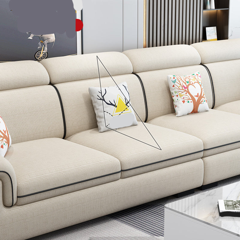 125.98"D x 70.87"W x 35.43"H Pillow Top Arm Sectionals, Modern High Back Sofa with Storage Clearhalo 'furn' 'furn_sectionals' 'Furniture' 'furniture_sectionals' 'kitchen' 'kitchen_sectionals' 'Living Room Furniture' 'Sectionals' 4785249