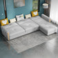 Contemporary Tight Back Sectional Gray Square Arm Sofa and Chaise Latex Clearhalo 'furn' 'furn_sectionals' 'Furniture' 'Living Room Furniture' 'Sectionals' 4785280_c4bce4bd-fec8-49e8-98b3-d547959ecb44