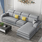 Contemporary High Back Sectionals 29.53" Square Arm Sofa with Storage Light Gray Clearhalo 'furn' 'furn_sectionals' 'Furniture' 'furniture_sectionals' 'kitchen' 'kitchen_sectionals' 'Living Room Furniture' 'Sectionals' 4785317