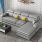 Contemporary High Back Sectionals 29.53" Square Arm Sofa with Storage Silver Gray Clearhalo 'furn' 'furn_sectionals' 'Furniture' 'furniture_sectionals' 'kitchen' 'kitchen_sectionals' 'Living Room Furniture' 'Sectionals' 4785318