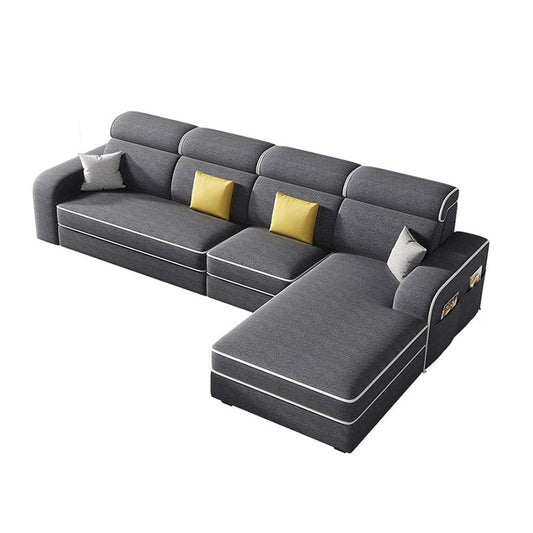 Contemporary High Back Sectionals 29.53" Square Arm Sofa with Storage Clearhalo 'furn' 'furn_sectionals' 'Furniture' 'furniture_sectionals' 'kitchen' 'kitchen_sectionals' 'Living Room Furniture' 'Sectionals' 4785325