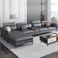 Dark Gray Modern Pillow Top Arm Sectional with Removable Cushions for Living Room Clearhalo 'furn' 'furn_sectionals' 'Furniture' 'furniture_sectionals' 'kitchen' 'kitchen_sectionals' 'Living Room Furniture' 'Sectionals' 4785336