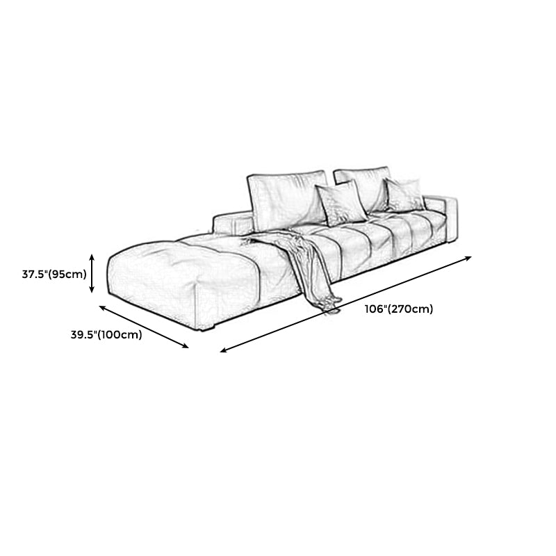 American Traditional Faux Square Arm Sectionals 37.4"High Leather Cushions Sofa,Dark Brown Clearhalo 'furn' 'furn_sectionals' 'Furniture' 'furniture_sectionals' 'kitchen' 'kitchen_sectionals' 'Living Room Furniture' 'Sectionals' 4785401