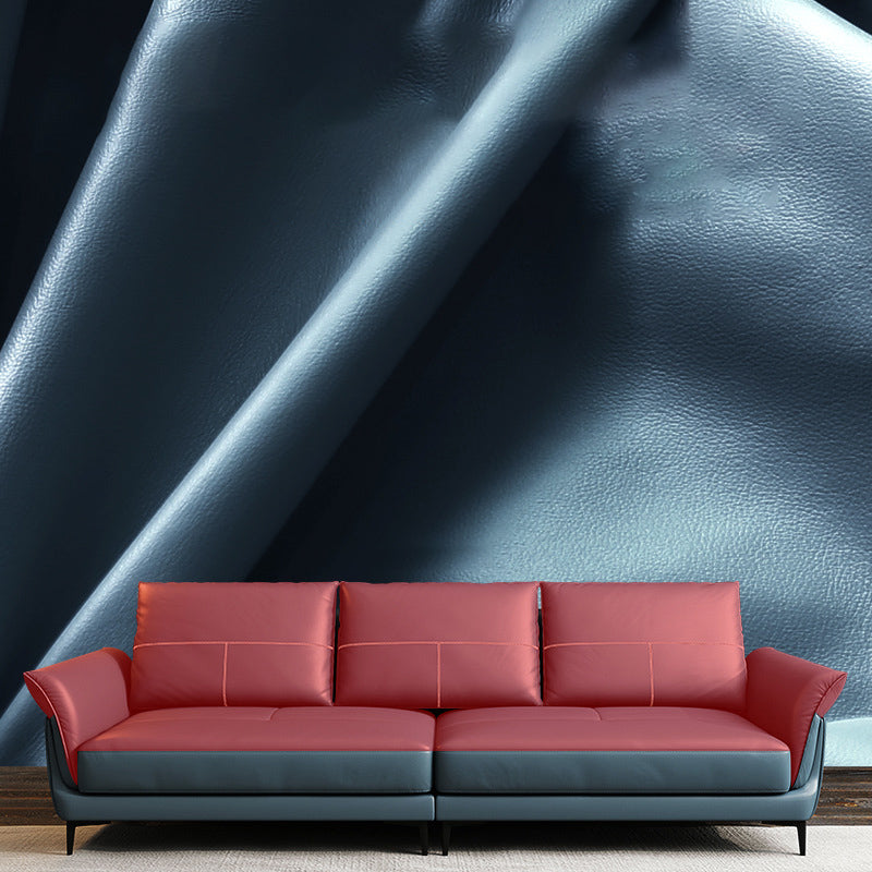 Azure Cushion Back Modern Living Room L-Shape Stationary Sofa & Chaise Clearhalo 'furn' 'furn_sectionals' 'Furniture' 'furniture_sectionals' 'kitchen' 'kitchen_sectionals' 'Living Room Furniture' 'Sectionals' 4785414