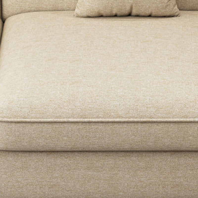 Modern Reversible Chaise 137" Sectionals with Pillows Flared Arm Clearhalo 'Furniture' 'furniture_sectionals' 'kitchen' 'kitchen_sectionals' 'Living Room Furniture' 'Sectionals' 4785447