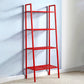3/4-Shelf Contemporary Vertical Ladder Bookshelf steel Open Bookshelf for Home 23.6"L x 13.8"W x 58.3"H Red Clearhalo 'Bookcases' 'furn' 'furn_bookcases' 'Furniture' 'furniture_bookcases' 'kitchen' 'kitchen_bookcases' 'Living Room Furniture' 'Office Furniture' 4789049