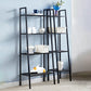 3/4-Shelf Contemporary Vertical Ladder Bookshelf steel Open Bookshelf for Home Clearhalo 'Bookcases' 'furn' 'furn_bookcases' 'Furniture' 'furniture_bookcases' 'kitchen' 'kitchen_bookcases' 'Living Room Furniture' 'Office Furniture' 4789050
