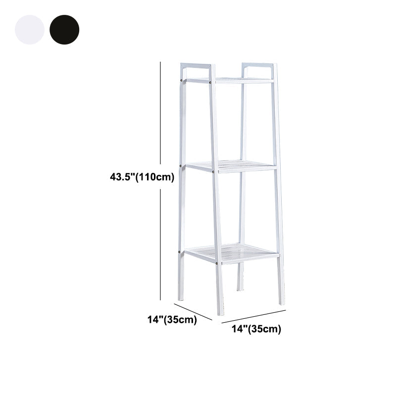 3/4-Shelf Contemporary Vertical Ladder Bookshelf steel Open Bookshelf for Home Clearhalo 'Bookcases' 'furn' 'furn_bookcases' 'Furniture' 'furniture_bookcases' 'kitchen' 'kitchen_bookcases' 'Living Room Furniture' 'Office Furniture' 4789053
