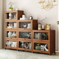 Brown Modern Standard Bookcase Manufactured Wood Bookcase with Door for Home Clearhalo 'Bookcases' 'furn' 'furn_bookcases' 'Furniture' 'furniture_bookcases' 'kitchen' 'kitchen_bookcases' 'Living Room Furniture' 'Office Furniture' 4789064